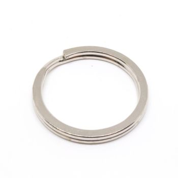 Dupla alka za priveske za kljuÄeve  30x3 mm- boja inoxa   ( 10015009 )