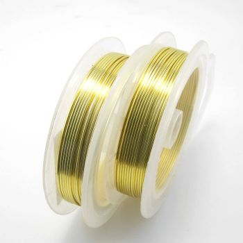 Posrebrena žica Gold-Non Tarnish  0,5 mm. Pakovanje oko 18 metara (1020G-05)