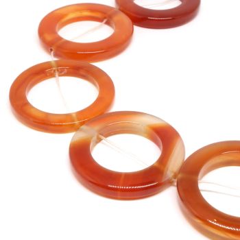 Prirodni Ahat perle alke 35-43 x 5mm-otvor oko 25mm ( 1103020 )