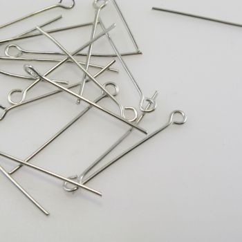 Iglice/pinovi sa omčom 60 mm x 0,8 mm  boja inoxa- (23MK32D/O60N)