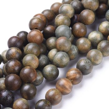 Sandalovo drvo natur perle 8 mm,rupa oko 1,2 mm ( 141031 )