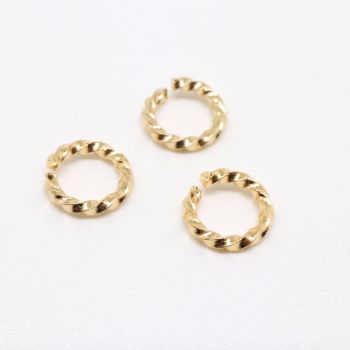 304 Stainless Steel Alke 1 x 8 mm- boja Gold ( 201120 )