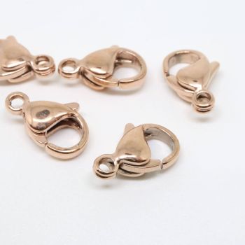 Kopča 12x8 mm  304 Stainless Steel-boja Rose Gold  ( 2021014 )
