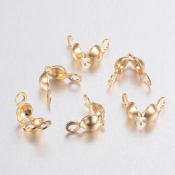 304 Stainless steel završeci za najlon, kanap...8x4x3.5 mm , Gold (  205002 )
