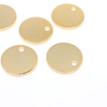 Privezak 304 Stainless steel za graviranje 8x1 mm- boja Gold ( 207028 )