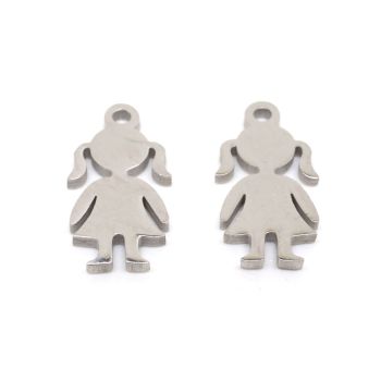 Privezak 304 Stainless steel  12x6 mm, rupa 1 mm  ( 207047 )