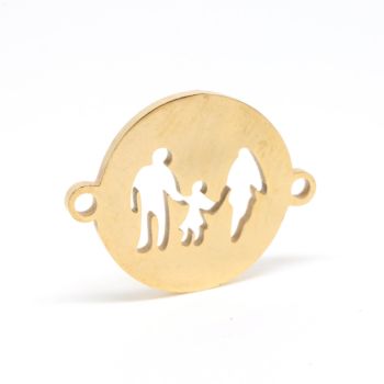 Link Family II 304 Stainless steel 14.5x19x1mm- boja zlata ( 209106 )