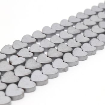 Hematit perle  3x3 mm, boja mat metal srebro, Cena je data za 1 niz od oko 39cm, Niz sadrži oko 98 perli ( 2131017 )