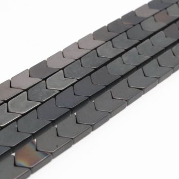 Hematit perle 3x4 mm, boja mat hematita, Cena je data za 1 niz od oko 39cm, Niz sadrži oko 98 perli ( 2131105 )