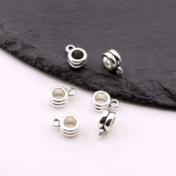 Metalni liveni nosac priveska 12x7x6 mm , rupa 5mm…23MK11/13316B