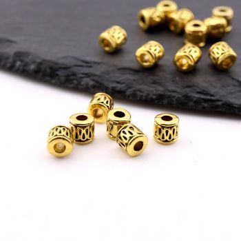 Metalna livena perla 5x5 mm, rupa 2.5mm…23MK12/149DZL