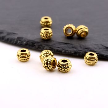 Metalna livena perla 8x6 mm, rupa 3mm…23MK13/12069DZL
