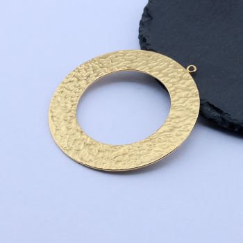 304 Stainless Steel Privezak 54x50 mm/1 kom Gold IP...26SS01-G-G