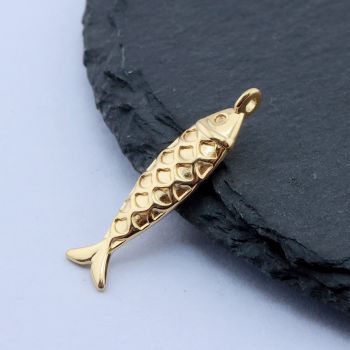 304 Stainless Steel Privezak 49x12 mm/1 kom Gold IP...26SS01-J-G