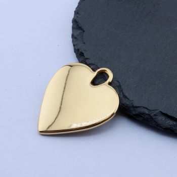 304 Stainless Steel Privezak Srce 33x28 mm/1 kom Gold IP...26SS02-A-G