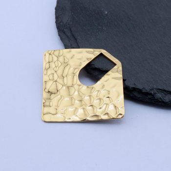 304 Stainless Steel Privezak 42x38 mm/1 kom Gold IP...26SS02-K-G
