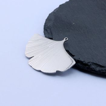 304 Stainless Steel Privezak Ginko 42x30 mm/1 kom ...26SS02-L-S