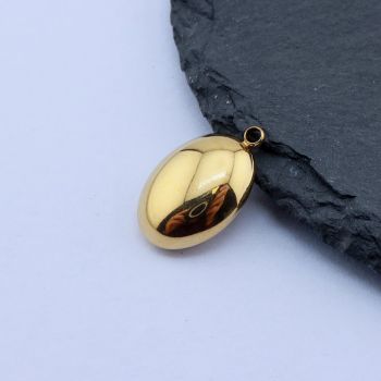 304 Stainless Steel Privezak 17.5x11 mm/1 kom Gold IP...26SS04-D-G