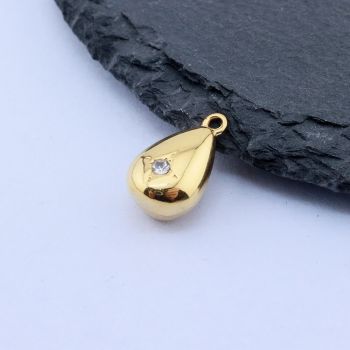 304 Stainless Steel Privezak 13x8 mm/1 kom Gold IP...26SS05-B-G