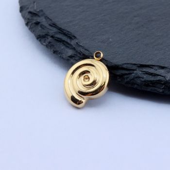 304 Stainless Steel Privezak Školjka 15x12 mm/1 kom Gold IP...26SS05-D-G