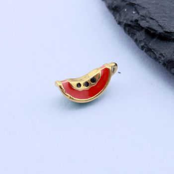 304 Stainless Steel Privezak Lubenica 11x4 mm/1 kom Gold IP...26SS06-A-G