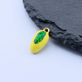 304 Stainless Steel Privezak Lemon 13x6.5 mm/1 kom Gold IP...26SS06-G-G