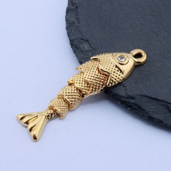 304 Stainless Steel Privezak 49x12 mm/1 kom Gold IP...26SS08-G