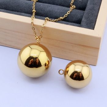 304 Stainless Steel Privezak 24x20 mm/1 kom Gold IP...26SS14-G