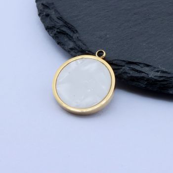 304 Stainless Steel privezak 20.5x18mm/1 kom Gold IP...26SS23-B-G