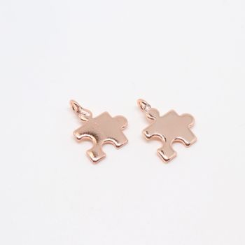 Privezak Puzle Rose Gold 12x10 mm (  331008 )