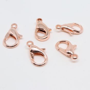 Kopča Lobster 13x8 mm, mesing sa pozlatom Rose Gold  (  331043 )