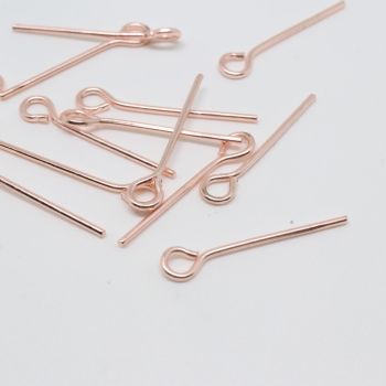 Igle sa omčom 25 mm, pozlata  Rose Gold  (  331047 )