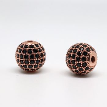 Perla 10 mm pozlata+CZ  Rose Gold  (  331076 )