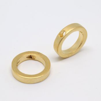 Perla mat pozlata Yellow gold 14x3 mm...P-332033
