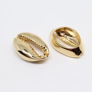 Perla Cowrie Shell 15x10mm  prevlaka pozlata Yellow Gold (  332063 )