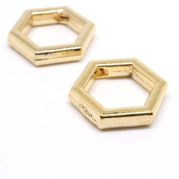 Privezak 14x14x3 mm, rupa oko 2 mm- 18K pozlata  (  332089 )