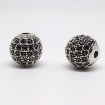 Perla 10 mm Rodijum+CZ...P-E110-06P