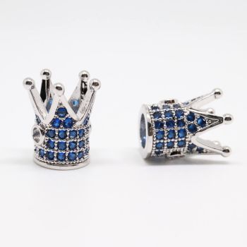 Perla Kruna 12x10 mm Rodijum+CZ    (  333004 )
