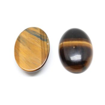 Kabašon 25 x 18  mm Tigrovo Oko   ( 3400041 )