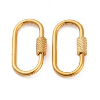 304 Stainless Steel Kopča 26x14 mm Gold/1kom...K192-01G