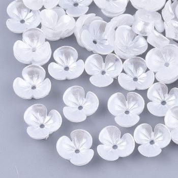 Ukrasni rezin cvetići za dekoraciju 10x10.5x4mm, Rupa: 1.4mm ( T040007B)