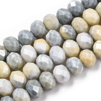 Brušene staklene perle 8x6mm  (C02302B04)