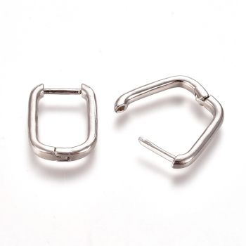 Alka za minđuše rodijum 15.5x11.5x2mm (L23461G)