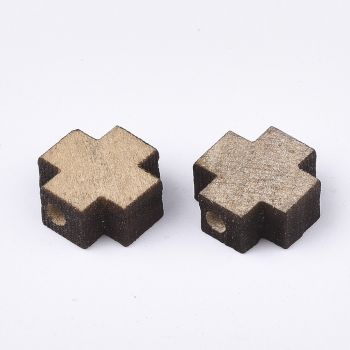 Drveni Krstići 10x10x4,5mm,, rupa oko 2mm ( S05042B02)