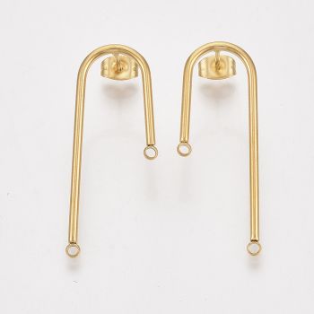 304 Stainless Steel Udica za minđuše 37x15 mm/2 para...S079-143B