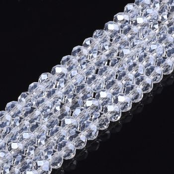 Brušeno staklo Rondele 8x6 mm ST100A20