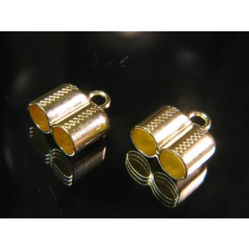 Metalni završetak dupli za traku 10mm, boja zlata (963DZ)
