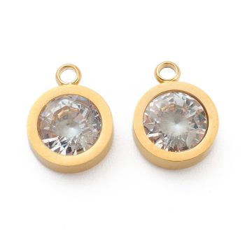 304 Stainless Steel Privezak 12x9 mm Gold/1kom...Z009-16G