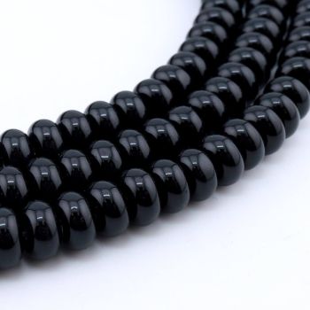 Staklene perle Donat-Abacus 8x5mm...25SP34-#03