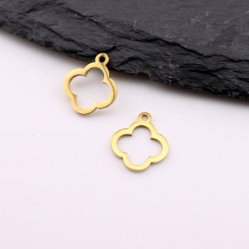 Stainless Stee privezakl Gold 12 x1 mm, rupa 2mm (23SSK04AG)